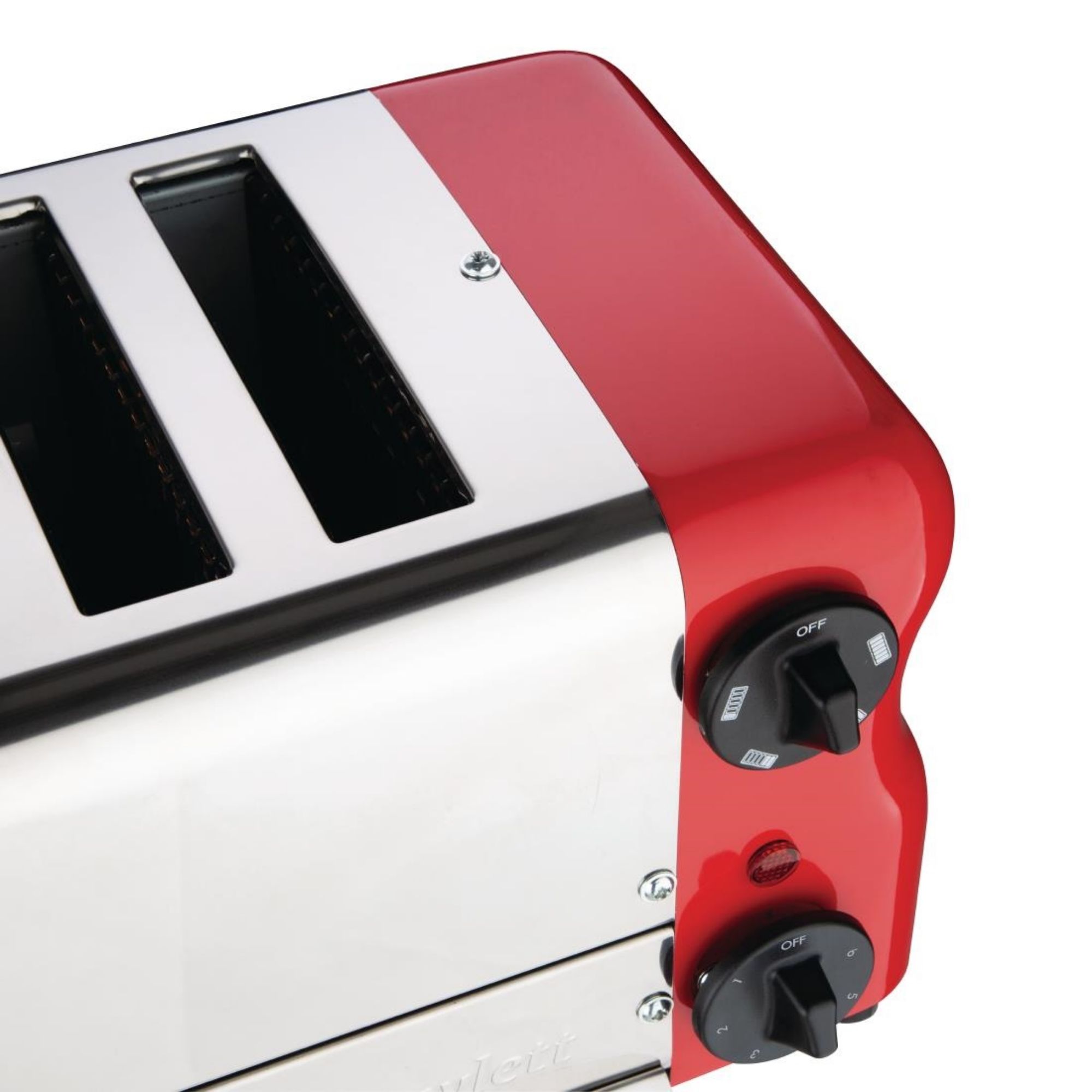 Picture of Rowlett Esprit 6 Slot Toaster Traffic Red w/2x Additional Elements & Sandwich Cage