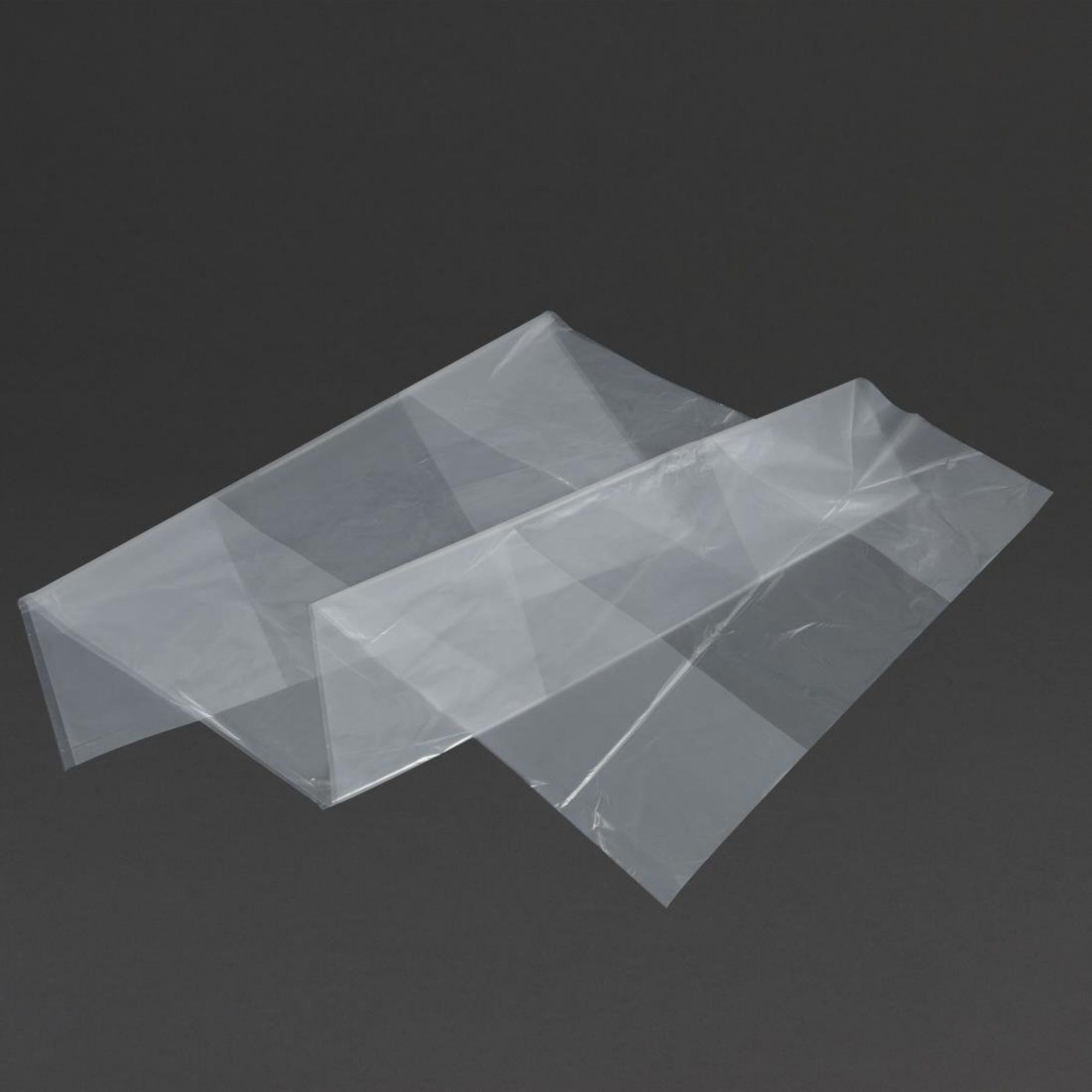 Picture of Jantex Medium Duty Recycled Bin Bag 12kg 90 ltr Clear (Pack of 200)