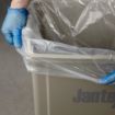 Picture of Jantex Medium Duty Recycled Bin Bag 12kg 90 ltr Clear (Pack of 200)