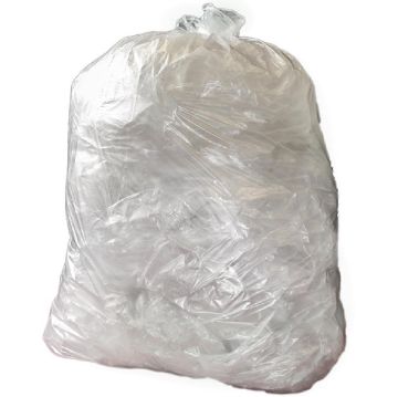 Picture of Jantex Heavy Duty Recycled Clear Bin Bags 120Ltr (100 Pack)