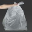 Picture of Jantex Heavy Duty Recycled Clear Bin Bags 120Ltr (100 Pack)