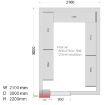 Picture of Tefcold CRNF2130 Freezer Room (Freezing) H2200 x W2100 x D300 - CRNF2130