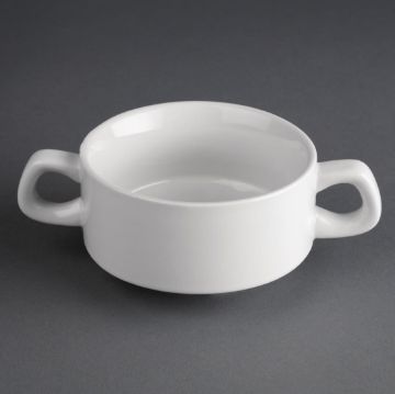 Picture of Olympia Athena Stacking Soup Bowls 160mm 290ml (Pack of 12)