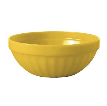 Picture of Olympia Kristallon Polycarbonate Bowls Yellow 102mm (Pack of 12)