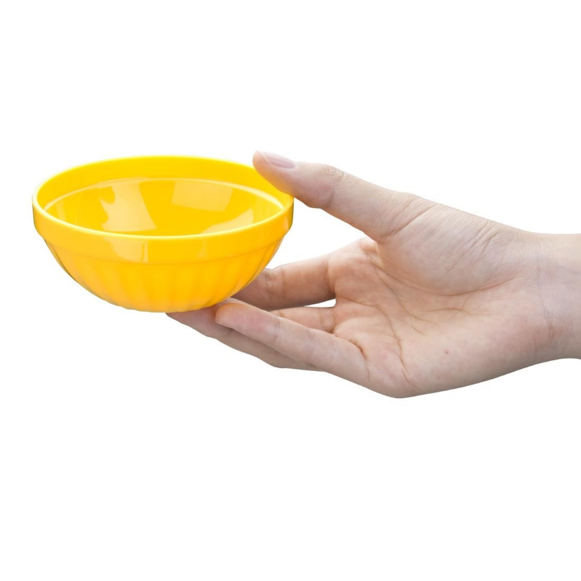 Picture of Olympia Kristallon Polycarbonate Bowls Yellow 102mm (Pack of 12)