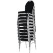 Picture of Bolero Oval Back Banquet Chairs Grey & Black (Pack of 4)