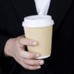 Picture of Fiesta Recyclable Coffee Cup Lids White 225ml / 8oz (Pack of 50) - CE263