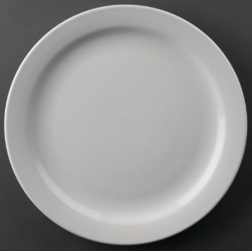 Picture of Olympia Athena Narrow Rimmed Plates 226mm (Pack of 12)
