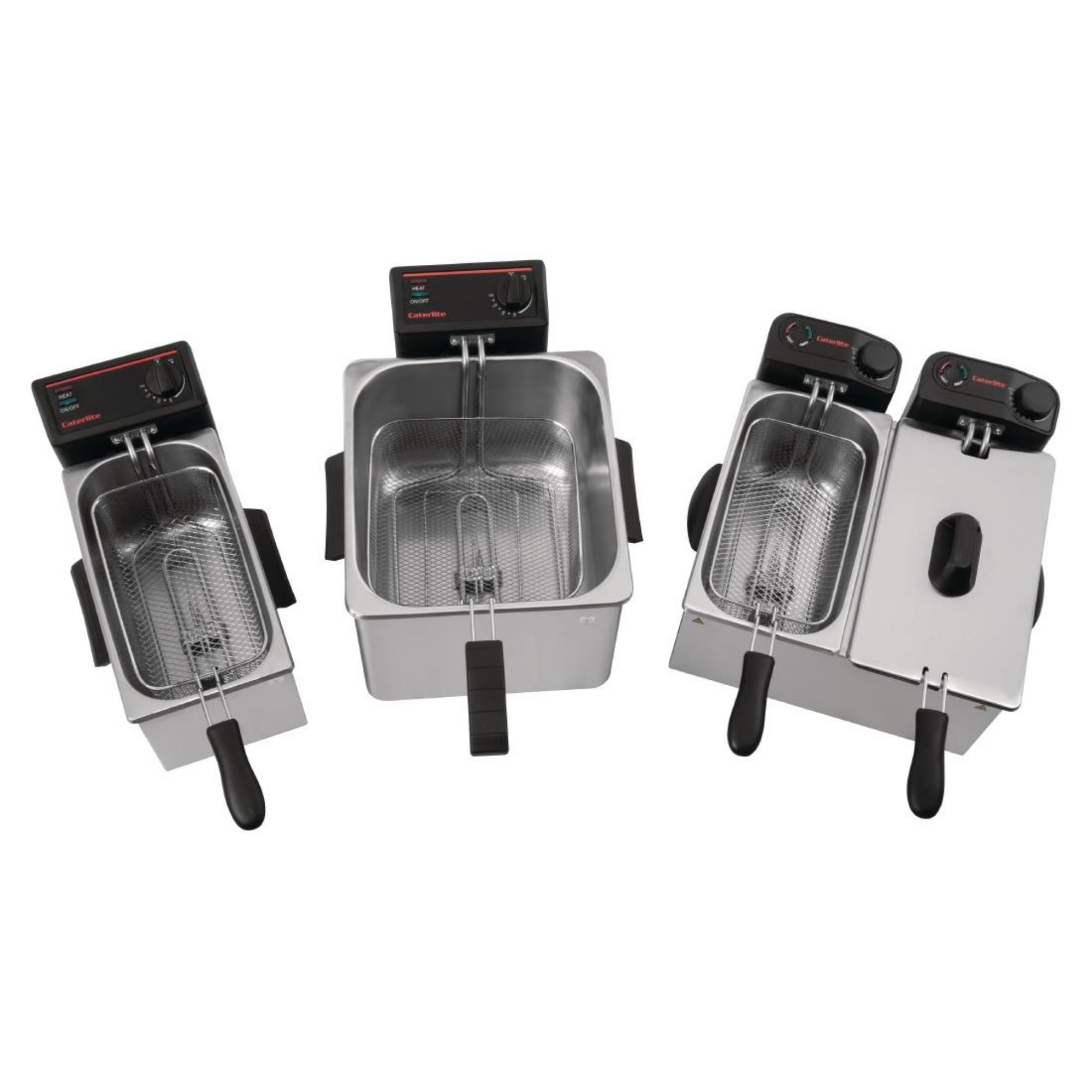 Picture of Caterlite Light Duty Single Tank Single Basket Countertop Electric Fryer 3kW