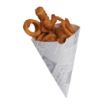 Picture of Colpac Biodegradable Newspaper Print Paper Chip Cones 183mm (1000 pack)