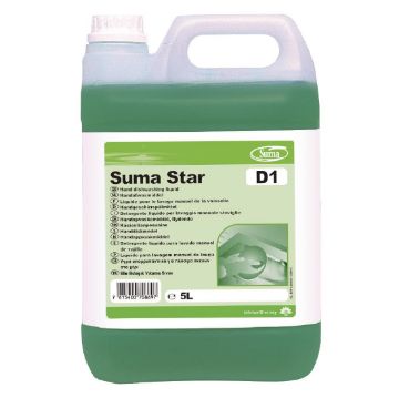 Picture of Suma Star D1 Washing Up Liquid Concentrate 5Ltr (2 Pack)