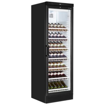 Picture of Tefcold FS1380WB B Black Glass Door