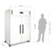 Picture of Polar G-Series Upright Double Door Fridge 1200Ltr White