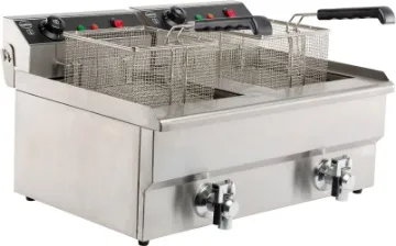 Picture of CombiSteel Twin Tank Electric CounterTop Fryer 2x8 Litre