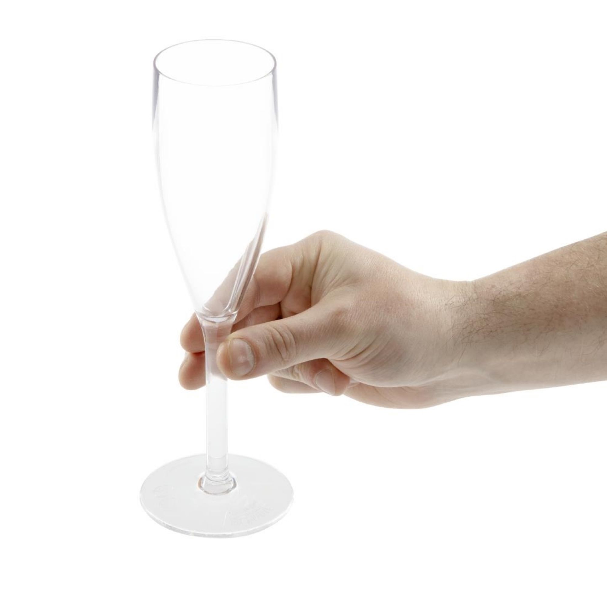 Picture of Olympia Kristallon Polycarbonate Champagne Flutes 210ml (Pack of 12)