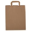Picture of Vegware Compostable Recycled Paper Carrier Bags Large (Pack of 250)