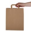 Picture of Vegware Compostable Recycled Paper Carrier Bags Large (Pack of 250)