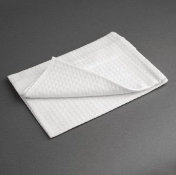 Picture of Vogue Cloths White Honeycomb Weave (Pack of 10)