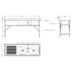 Picture of CombiSteel 600 Fold Down Sink 2 Unit 1800 Right