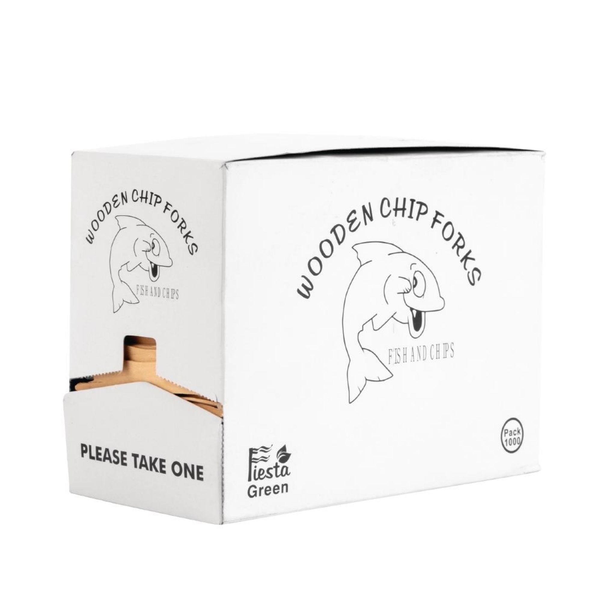 Picture of Fiesta Compostable Wooden Chip Forks (Pack of 1000)