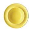 Picture of Olympia Heritage Raised Rim Bowls Yellow 205mm (Pack of 4)