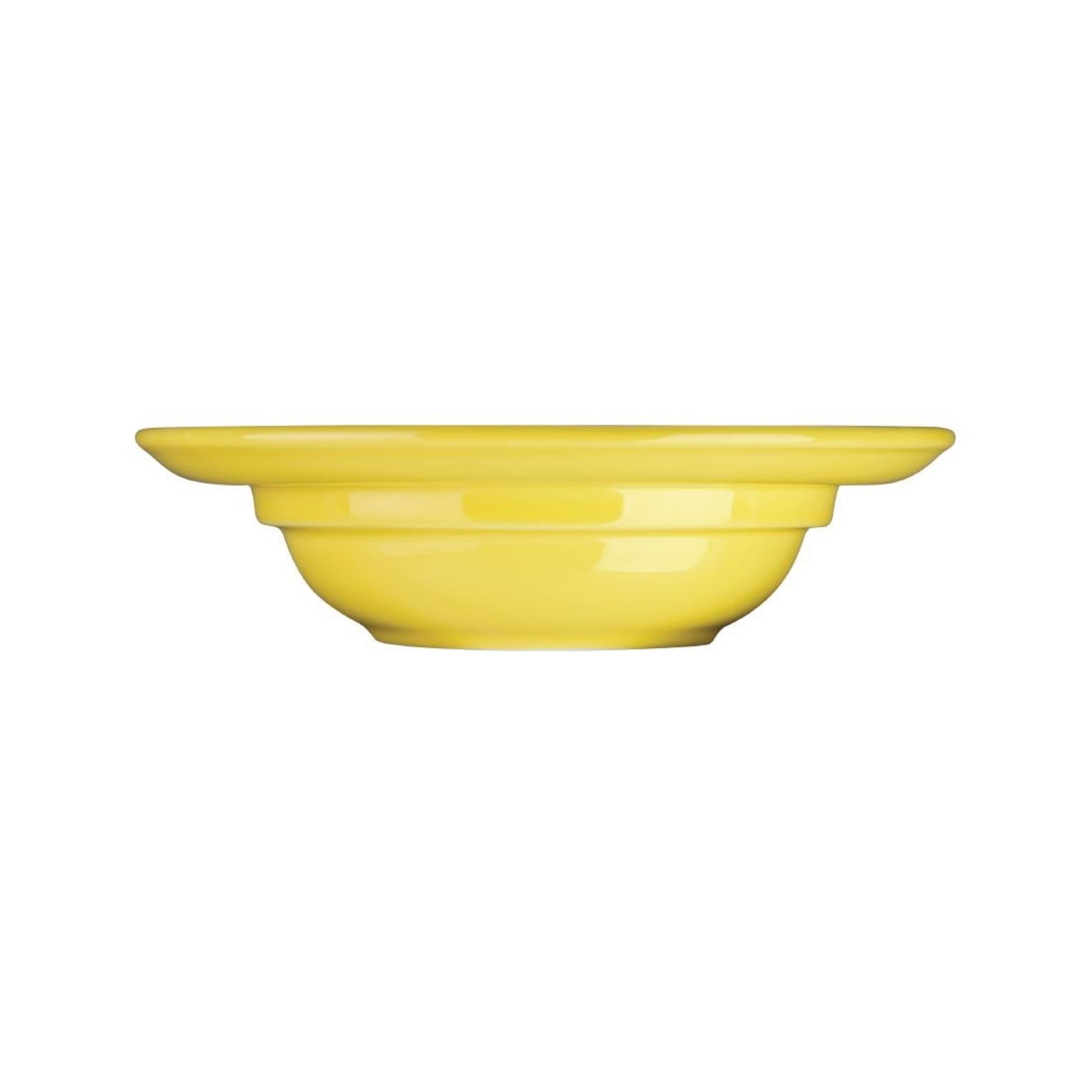Picture of Olympia Heritage Raised Rim Bowls Yellow 205mm (Pack of 4)