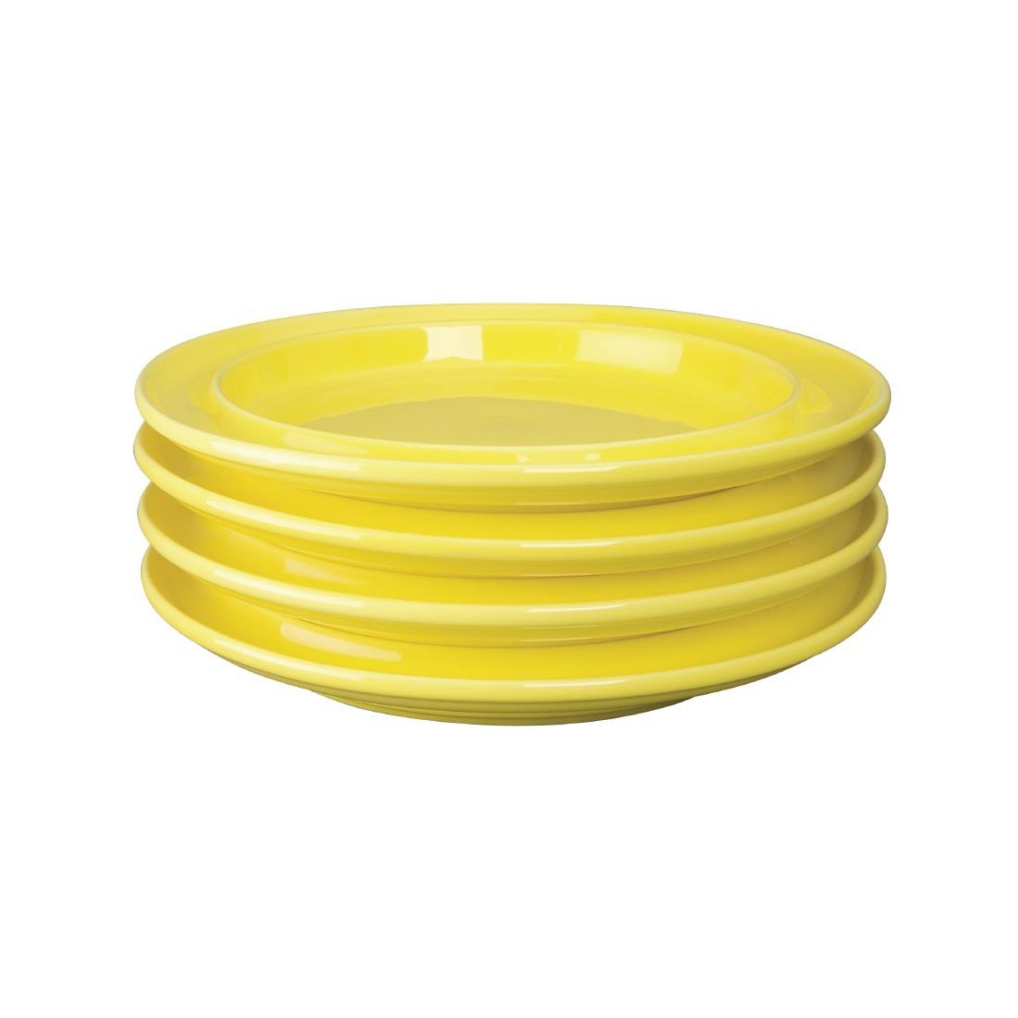 Picture of Olympia Heritage Raised Rim Plates Yellow 253mm (Pack of 4)