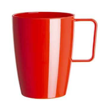 Picture of Olympia Kristallon Polypropylene Handled Beakers Red 348.7ml (12 pack)
