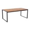 Picture of Bolero Acacia Wood and Steel Rectangular Industrial Table 1800mm