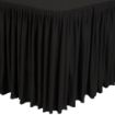 Picture of Table Top Black Cover & Skirting - Plisse Style