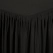 Picture of Table Top Black Cover & Skirting - Plisse Style