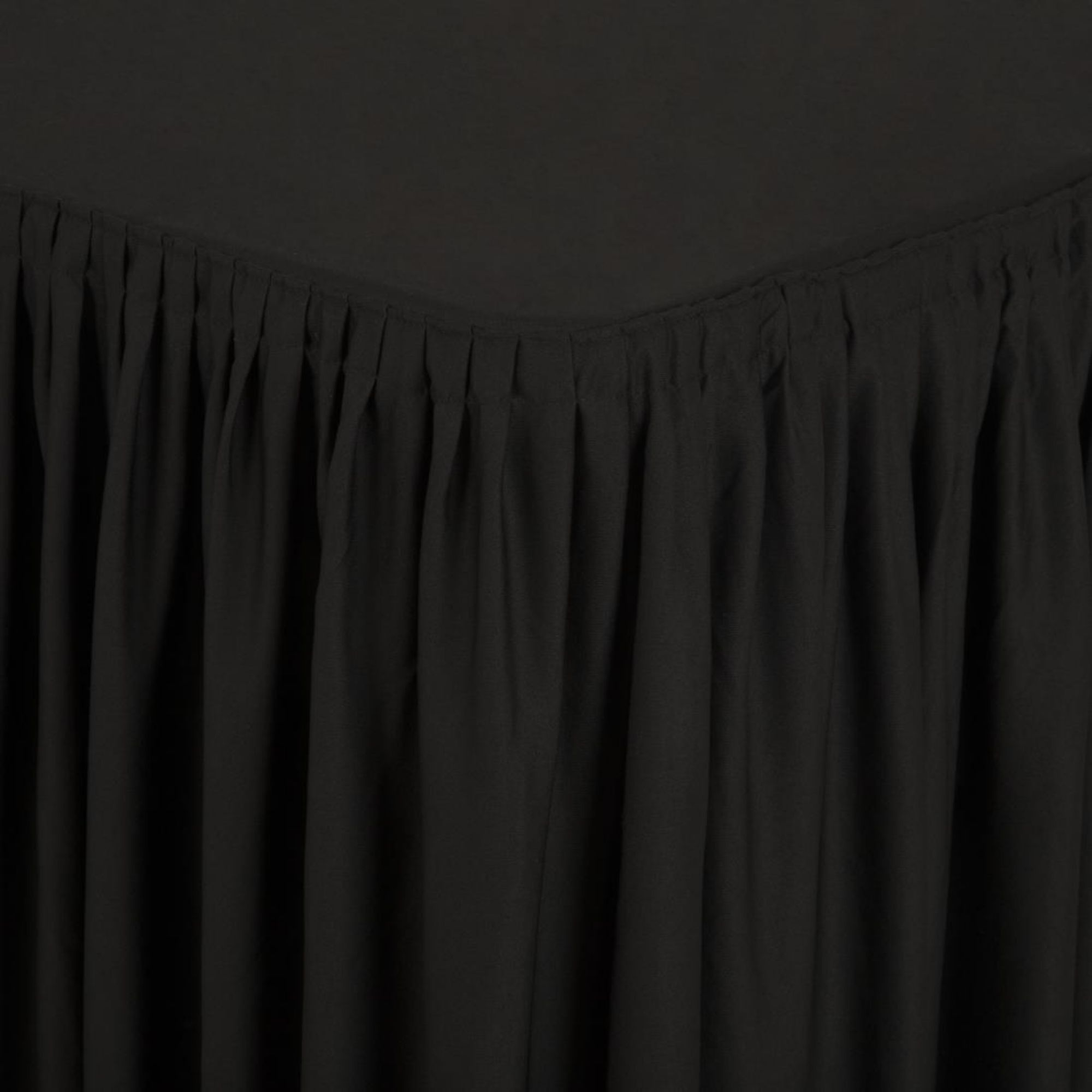 Picture of Table Top Black Cover & Skirting - Plisse Style