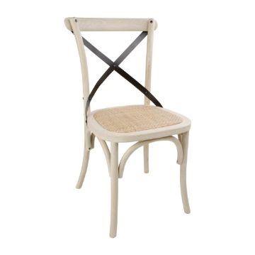 Picture of Bolero Bentwood Chairs with Metal Cross Backrest (Pack of 2)
