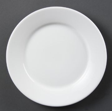 Picture of Olympia Whiteware Wide Rimmed Plates 230mm (Pack of 12)