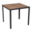 Picture of Bolero Square Steel and Acacia Table 800mm