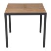 Picture of Bolero Square Steel and Acacia Table 800mm