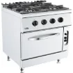 Picture of CombiSteel Base 700 Gas Stove 4 Burners with Gas Oven