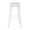 Picture of Bolero Bistro Galvanised Steel High Stools White (Pack of 4)