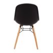 Picture of Bolero Arlo PP Moulded Side Chair Charcoal with Spindle Legs (Pack of 2)