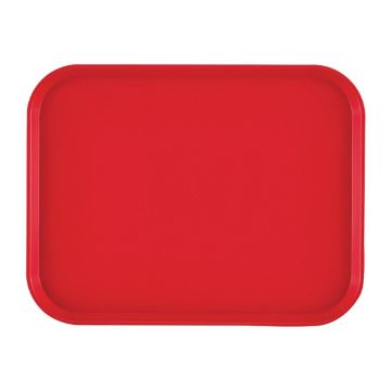 Picture of Cambro Polypropylene Fast Food Tray Red 410mm