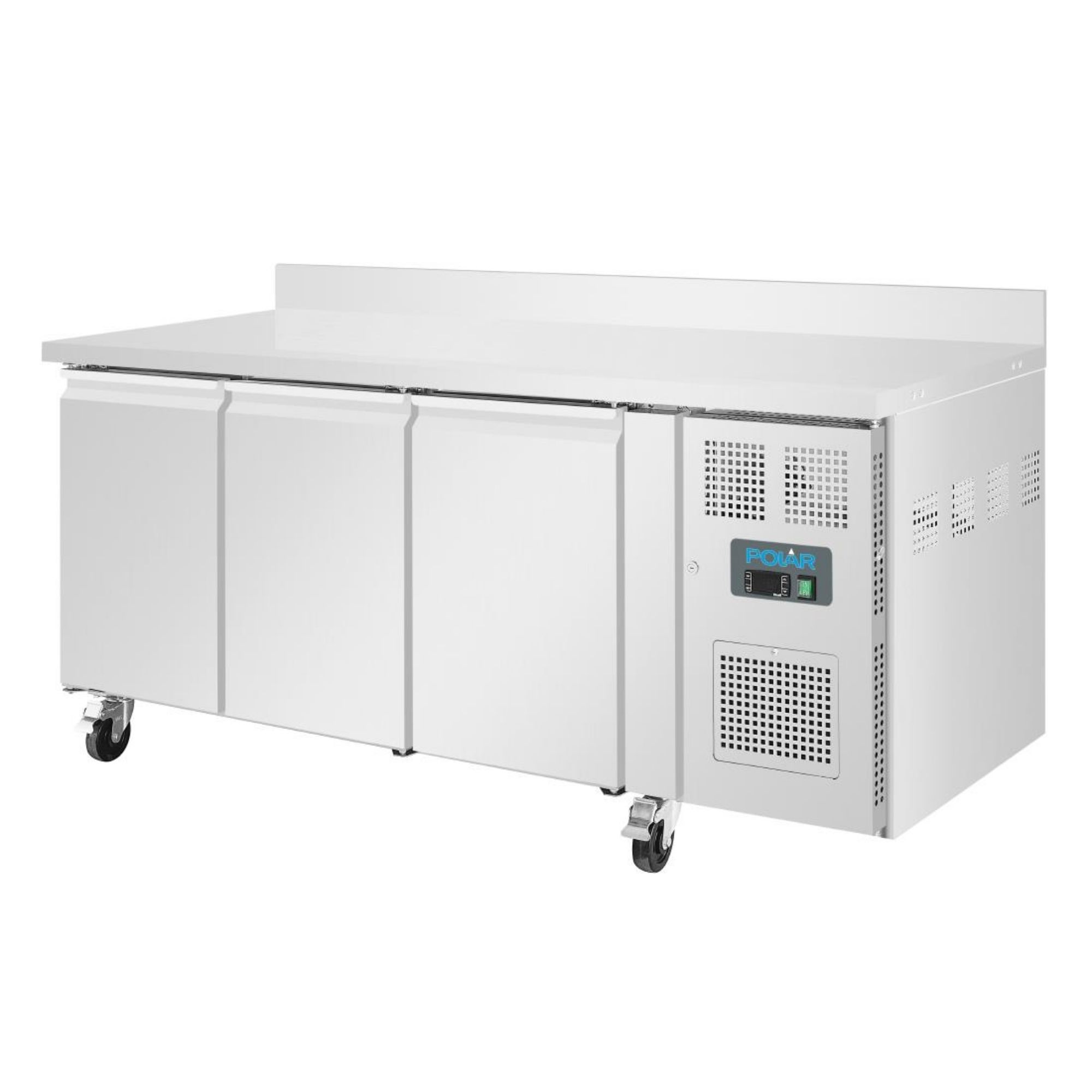Picture of Polar U-Series Triple Door Counter Freezer with Upstand 417Ltr