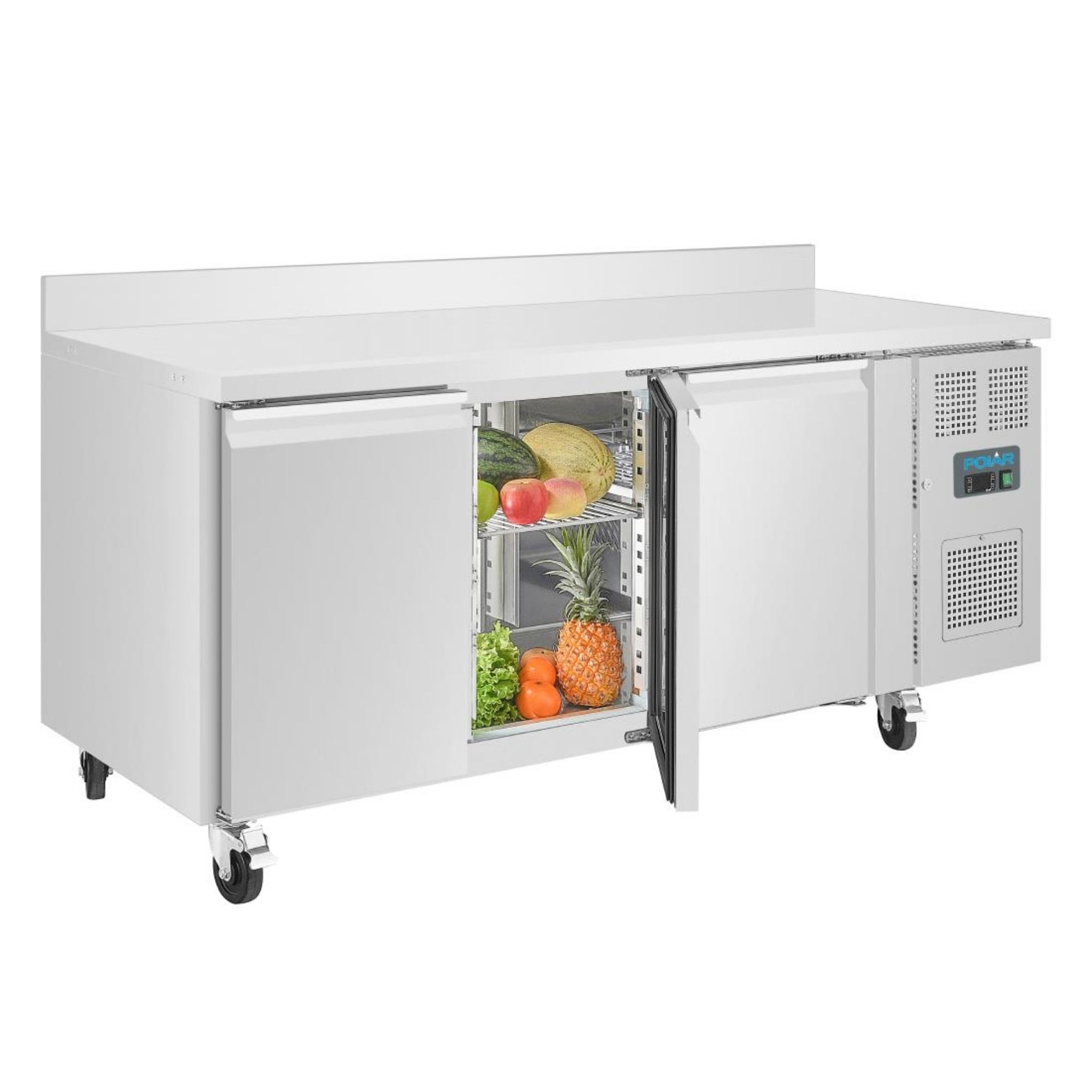 Picture of Polar U-Series Triple Door Counter Freezer with Upstand 417Ltr