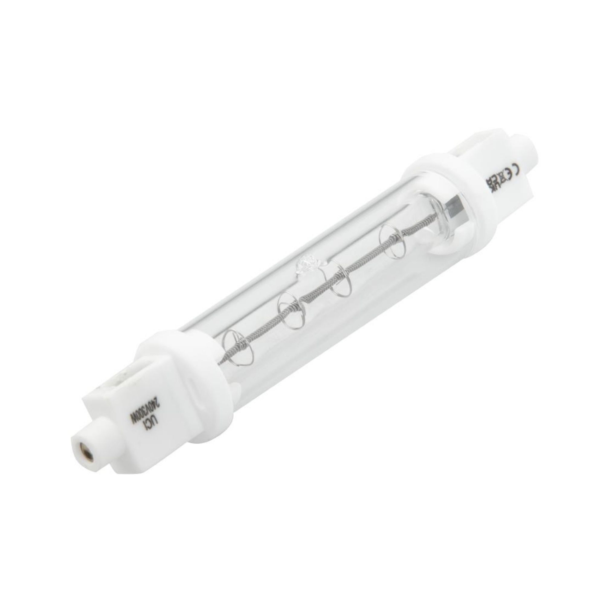 Picture of Jacketed Infrared Quartz Heat Bulb R7 118mm 300W