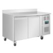 Picture of Polar U-Series Double Door Counter Fridge with Upstand 282Ltr
