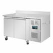 Picture of Polar U-Series Double Door Counter Fridge with Upstand 282Ltr