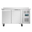Picture of Polar U-Series Double Door Counter Fridge with Upstand 282Ltr