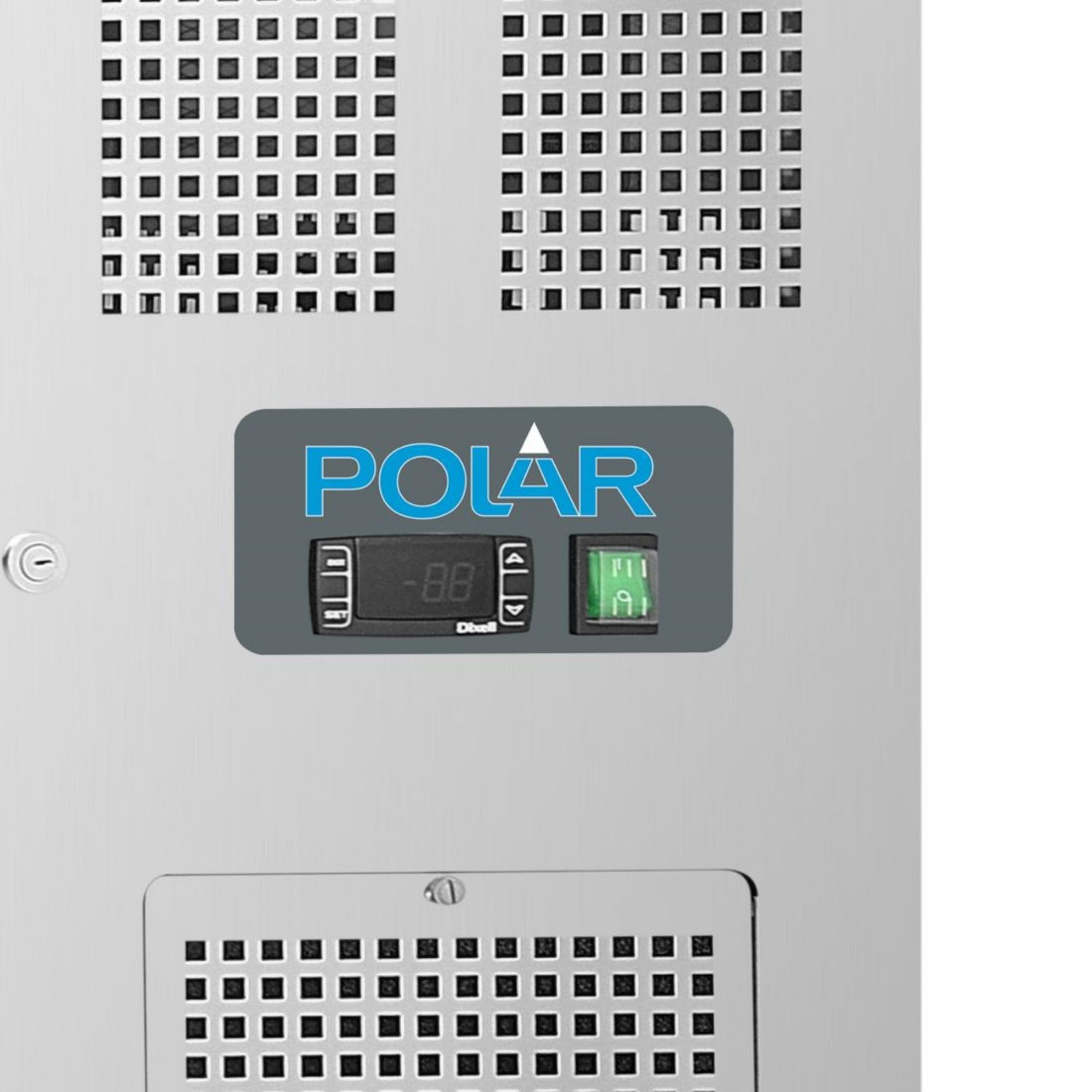 Picture of Polar U-Series Double Door Counter Fridge with Upstand 282Ltr