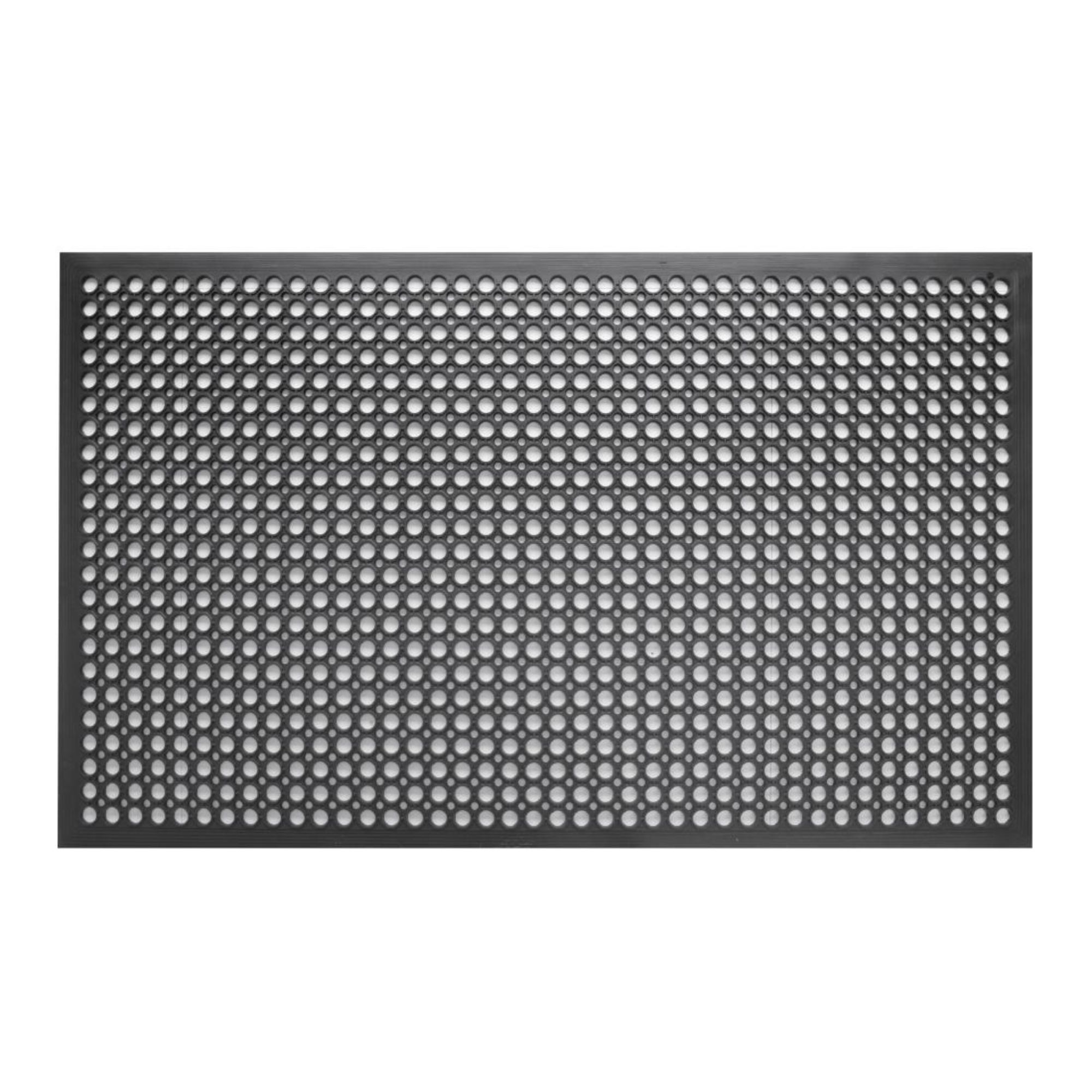 Picture of Jantex Rubber Anti Fatigue Anti Slip Floor Safety Mat Black 1500 x 900mm