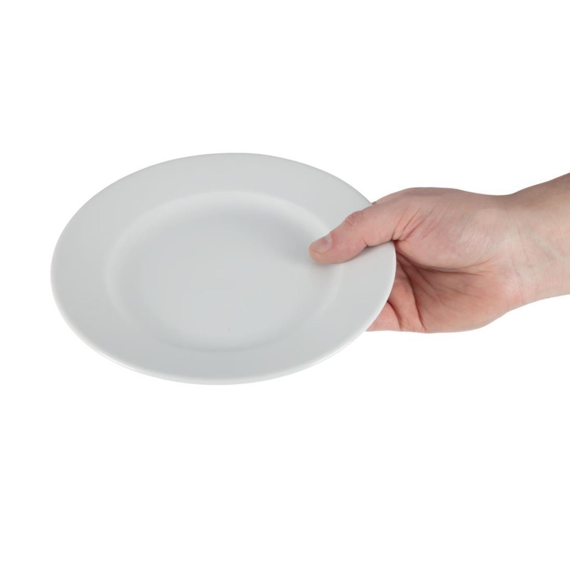 Picture of Olympia Whiteware Wide Rimmed Plates 202mm (Pack of 12)