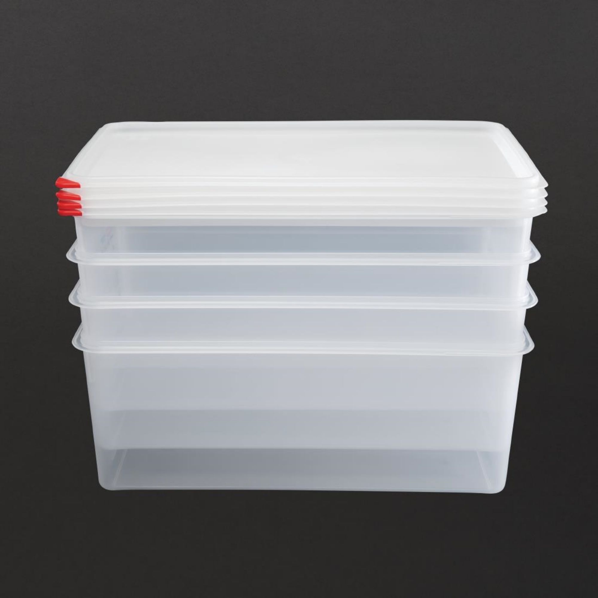 Picture of Araven Polypropylene 1/1 Gastronorm Food Storage Box 28Ltr (Pack of 4)
